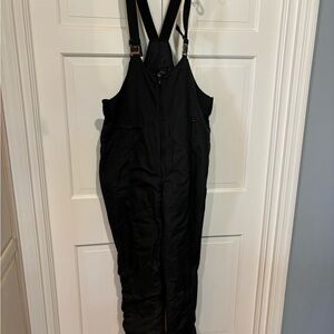 Black Snow Bib Overalls